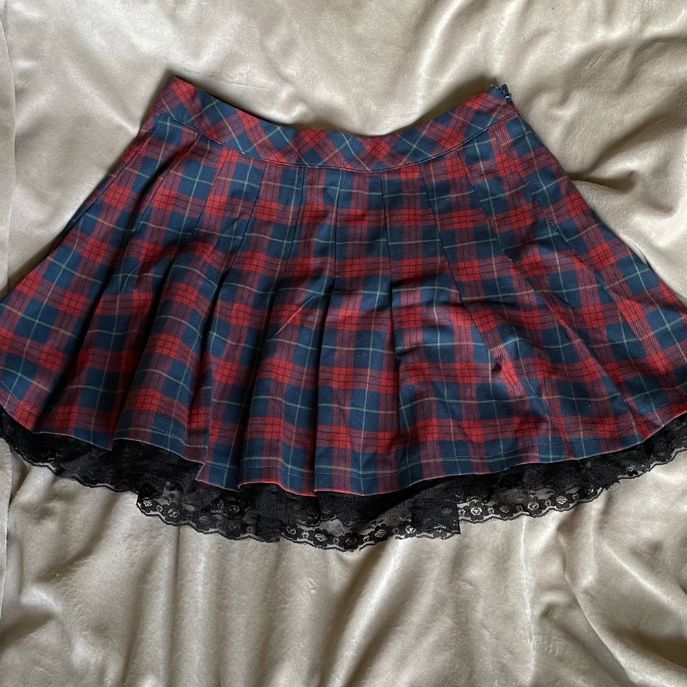 Plaid tennis skirt